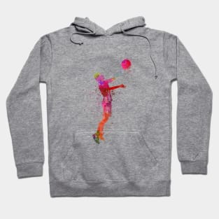 Basketball player in watercolor Hoodie